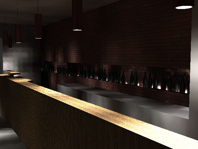 photonmap - emitted<br />multipler 4.0<br />light ceiling<br />luminosity  - 80000.0 % <br />diffuse - 0%<br />deleted shader (force indirect luminosity) and than added anymore