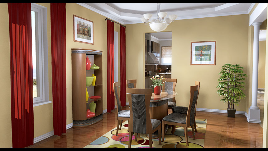 LW render of interior lit w/o GI, just shadow maps.