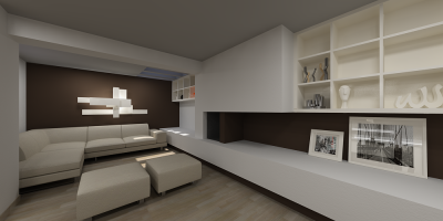render with area light