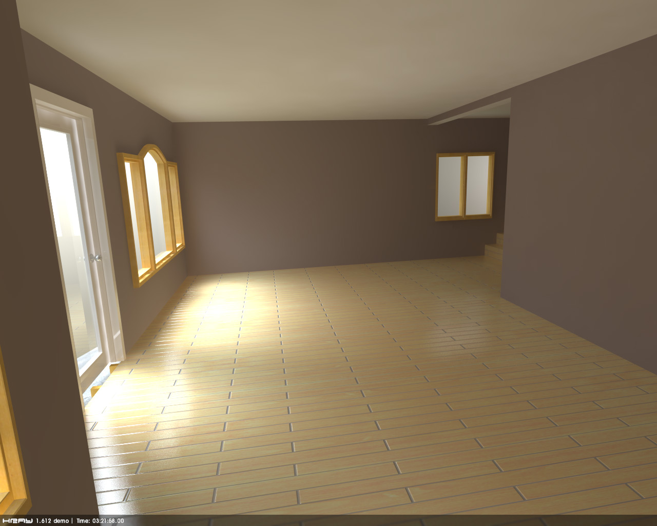 Front entrance and living room. Smoother FG.