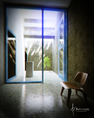 no dof its jsut gradient photoshoped